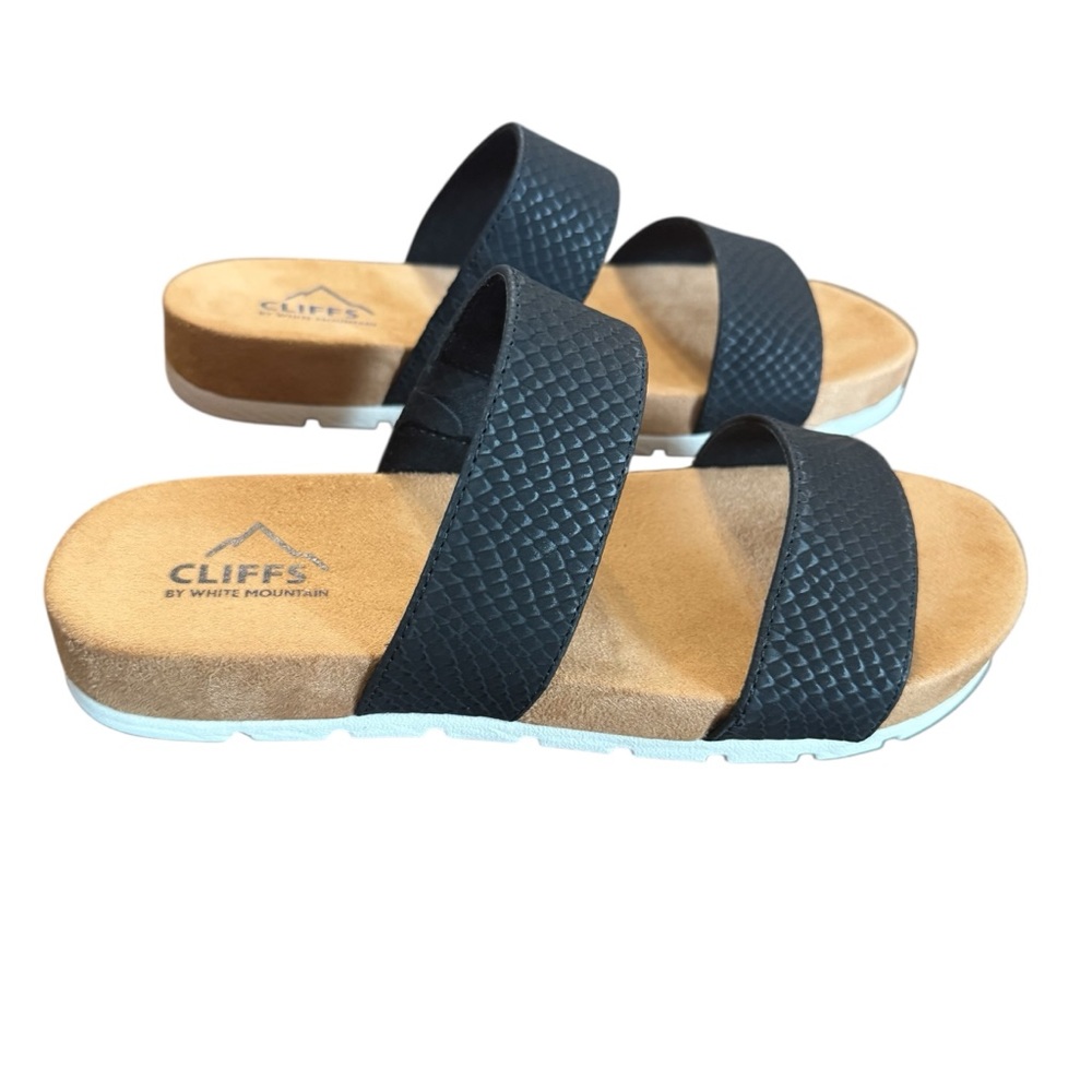 Cliffs by White Mountain Tahlie Black Sandal Size 6
